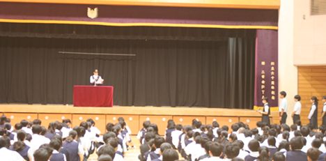 生徒会朝礼