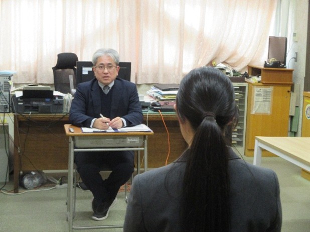 面接練習（３年生）