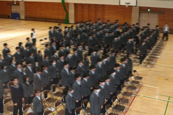 卒業式練習開始